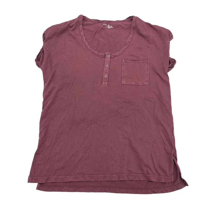 comfortable women's T-shirtsPURPLE AERIE TOP SS, Size XS