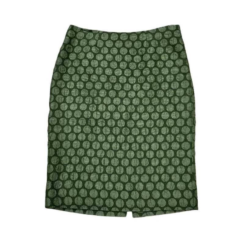 women's fitted skirtsSkirt Midi By Maeve In Green, Size: 0