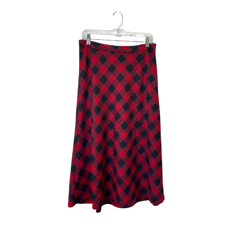 women's lightweight linen skirts for warm weatherSkirt Maxi By Talbots In Black & Red, Size:6