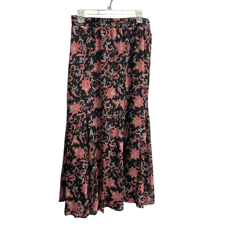 women's chiffon skirtsSkirt Midi By Loft In Floral Print, Size: Xl