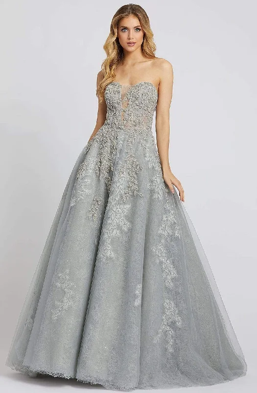 women's flutter-sleeved dressesMac Duggal Evening - 20192D Lace Embroidered A-line Gown