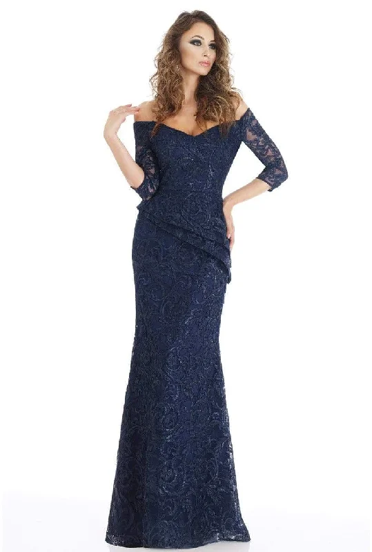 women's evening dressesFeriani Couture - 18911 Floral Lace Sheath Evening Gown