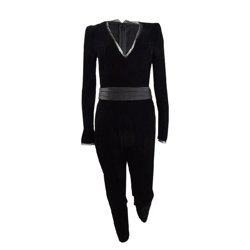 women's jumpsuits for summerRachel Zoe Women's Rafaele Velvet Jumpsuit