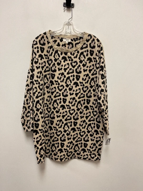 women's long sleeve tops with polka dotsTunic Long Sleeve By Umgee In Animal Print, Size: S