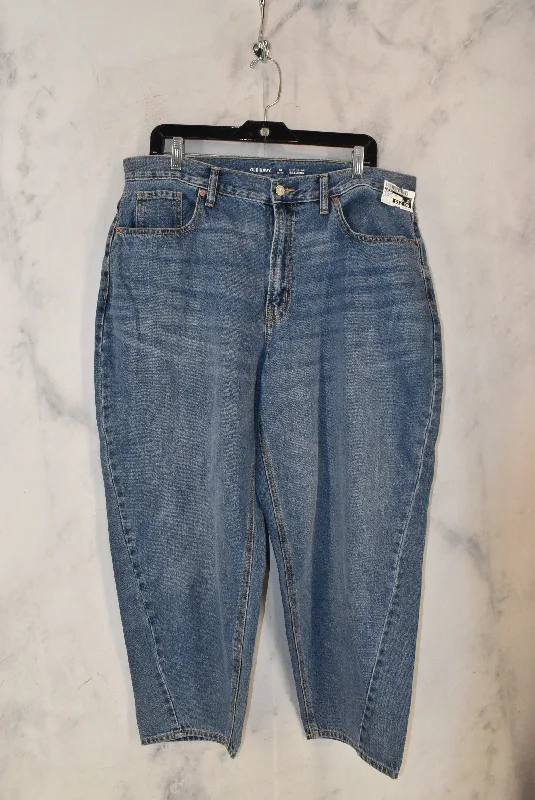 women's straight-leg denim jeansJeans Wide Leg By Old Navy  Size: 16