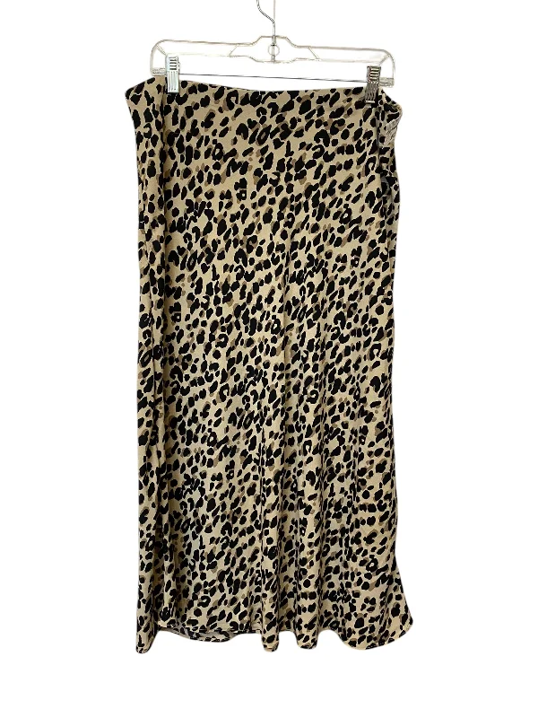 women's tulip skirtsSkirt Maxi By Halogen In Animal Print, Size: L