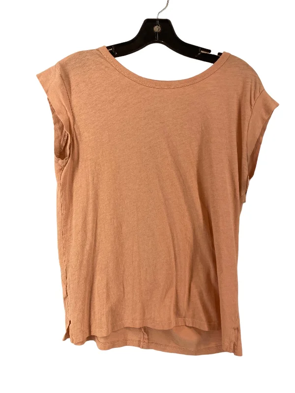 women's T-shirts with oversized fitsPeach Top Short Sleeve Loft, Size M