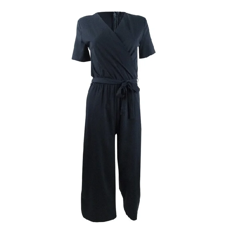 women's jumpsuits for travelWeekend Max Mara Women's Belted Surplice Jumpsuit