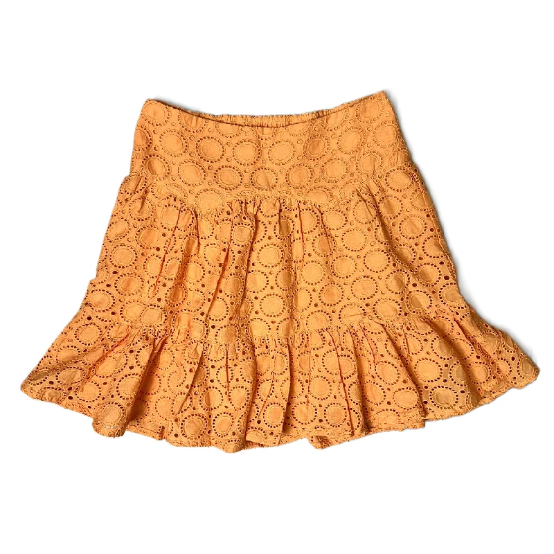 women's pajama-style formal skirtsSkirt Mini & Short By Maeve In Orange, Size: Xs