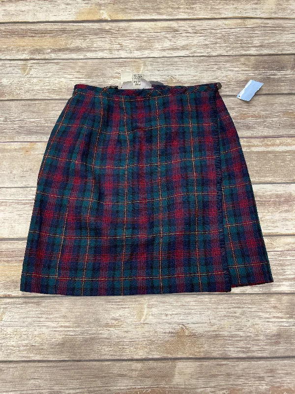 women's designer floral skirtsSkirt Mini & Short By Eddie Bauer In Plaid Pattern, Size: 6