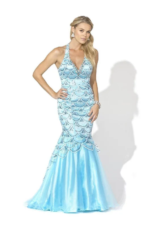 women's pastel dressesBlush by Alexia Designs - X007SC Sleeveless Embellished Evening Gown