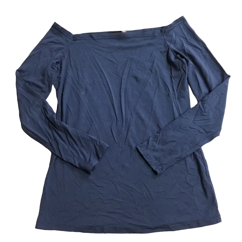 women's long sleeve tops with vintage stylesTop Long Sleeve Basic By Clothes Mentor In Blue, Size: S