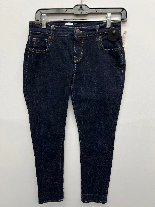 women's denim jeans with buttonsJeans Straight By Old Navy  Size: 4petite