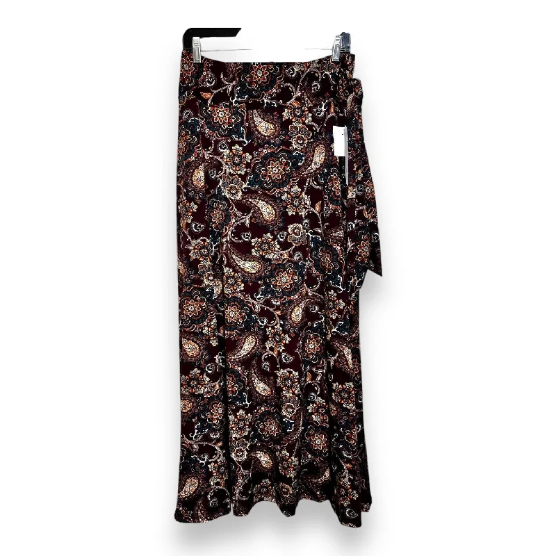 women's crochet maxi skirts for beach outingsSkirt Midi By Ny Collection In Paisley Print, Size: Lp