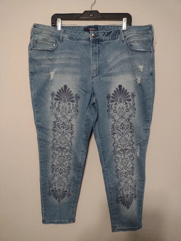 women's denim jeans with fake pocketsJeans Skinny By Denim 24/7  Size: 24