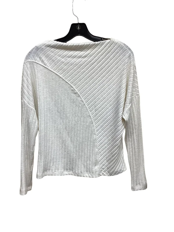 women's long sleeve tops with V-necksTop Long Sleeve By Michael Stars In Ivory, Size: Xs