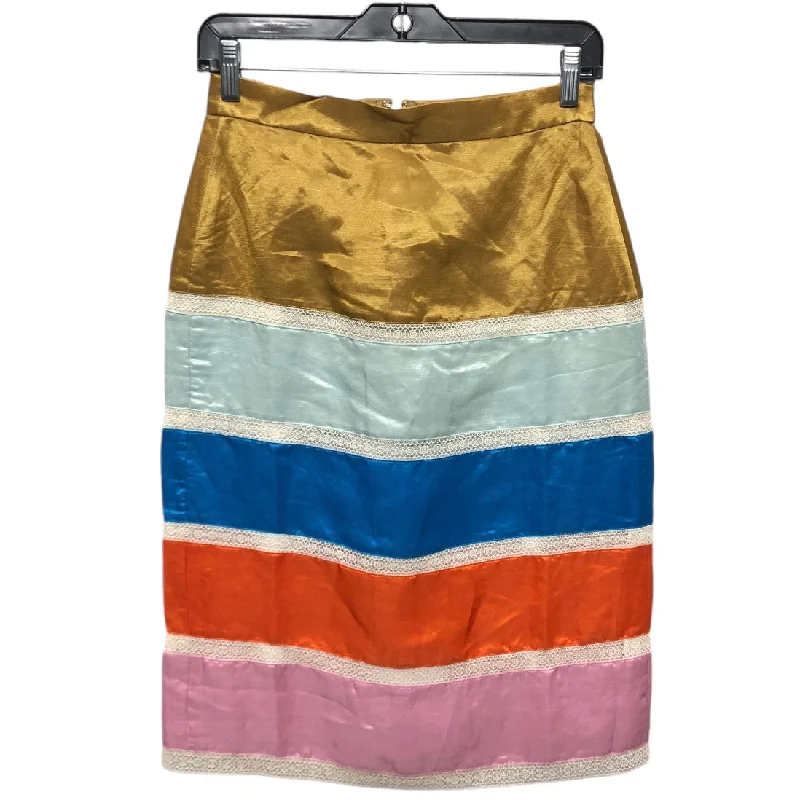 women's polyester tiered skirts for partiesSkirt Midi By J. Crew In Multi-colored, Size: 0