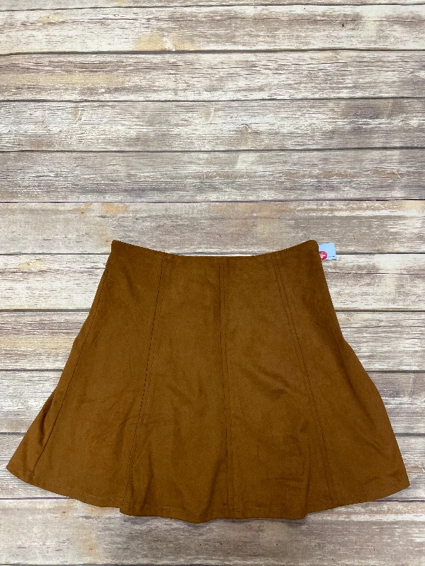 women's cool work skirtsSkirt Midi By Loft In Brown, Size: 8