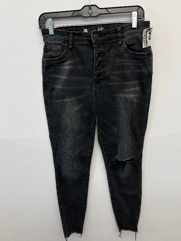 women's distressed denim jeans with holesJeans Skinny By Kut  Size: 2