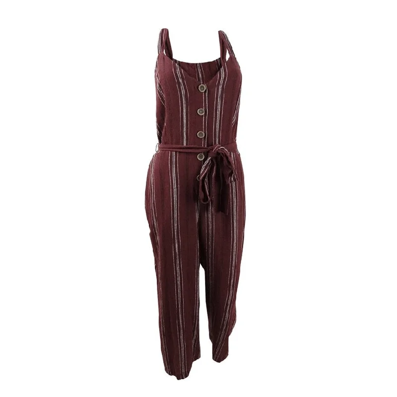 women's jumpsuits for plus-size figuresSanctuary Women's Henna Stripe Jumpsuit