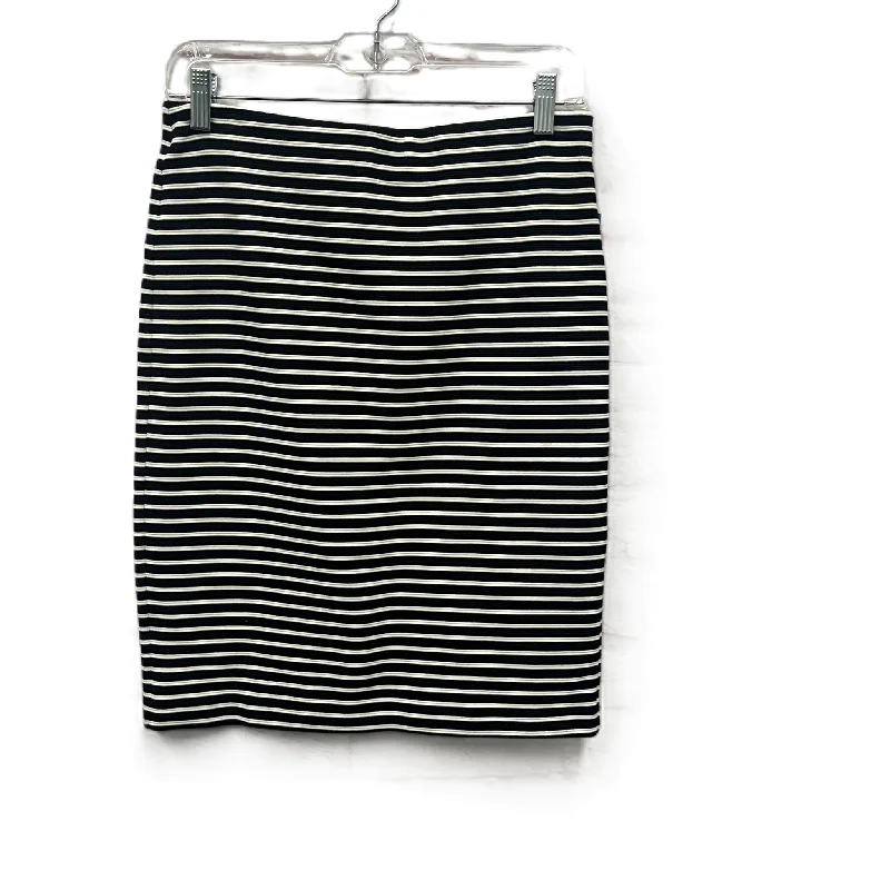 women's elastic-waisted skirts for pregnancySkirt Mini & Short By Loft In Black & White, Size: 6