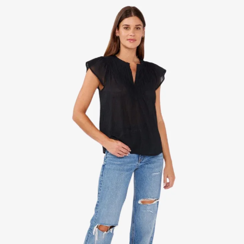 women's tops for wedding guest attireMeet the Moment Top (Black)