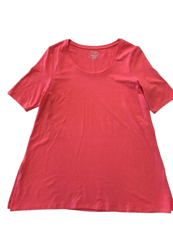 women's T-shirts for special occasionsTop Short Sleeve Basic Chicos, Size M