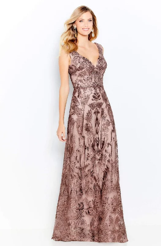 women's sustainable dressesCameron Blake - 120616 Beaded Lace Evening Dress