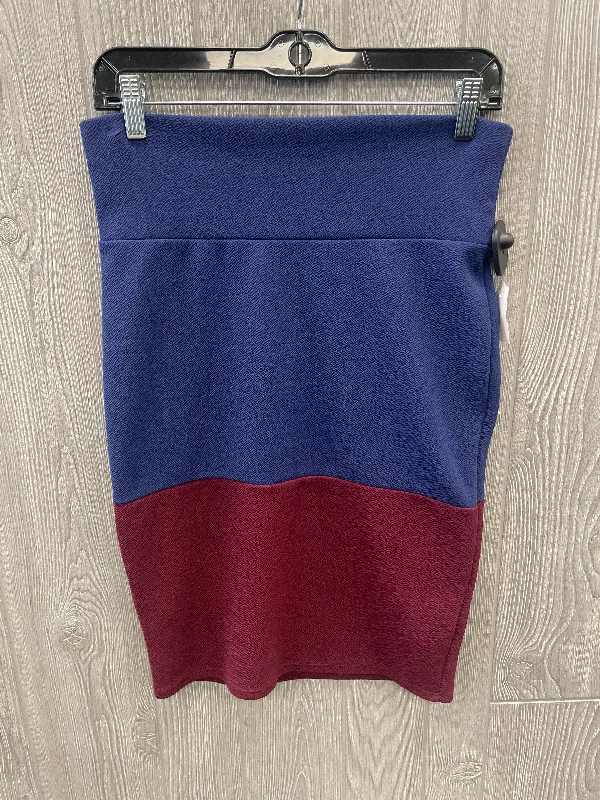 women's summer midi skirtsSkirt Mini & Short By Lularoe In Blue & Red, Size: 2