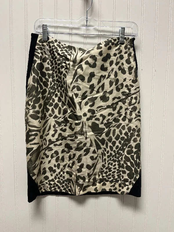 women's breathable cocktail skirtsSkirt Designer By Diane Von Furstenberg In Animal Print, Size: 10