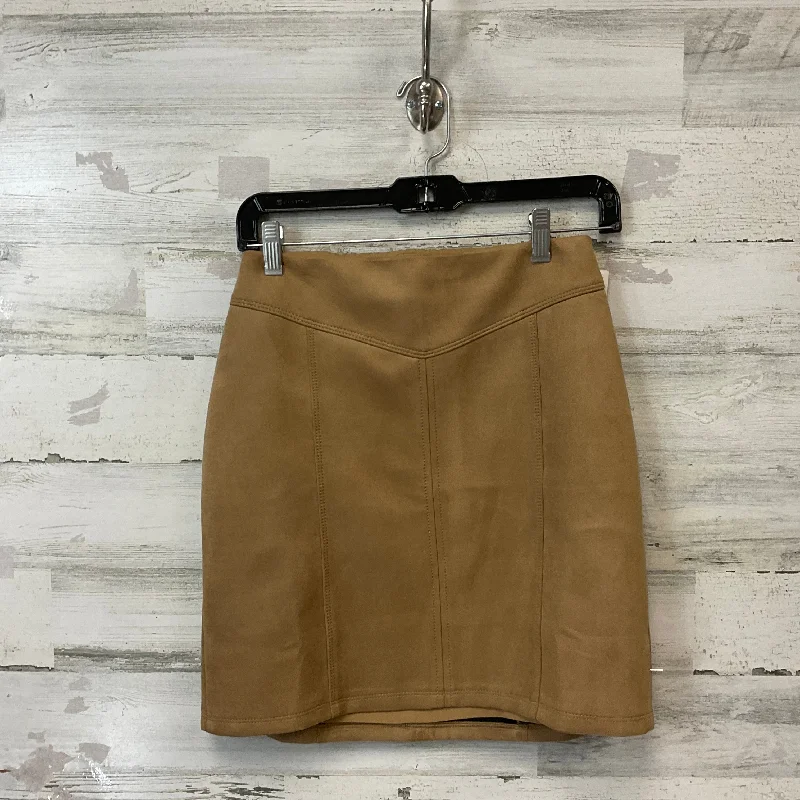 women's chiffon skirtsSkirt Mini & Short By White House Black Market In Tan, Size: Petite   Xs