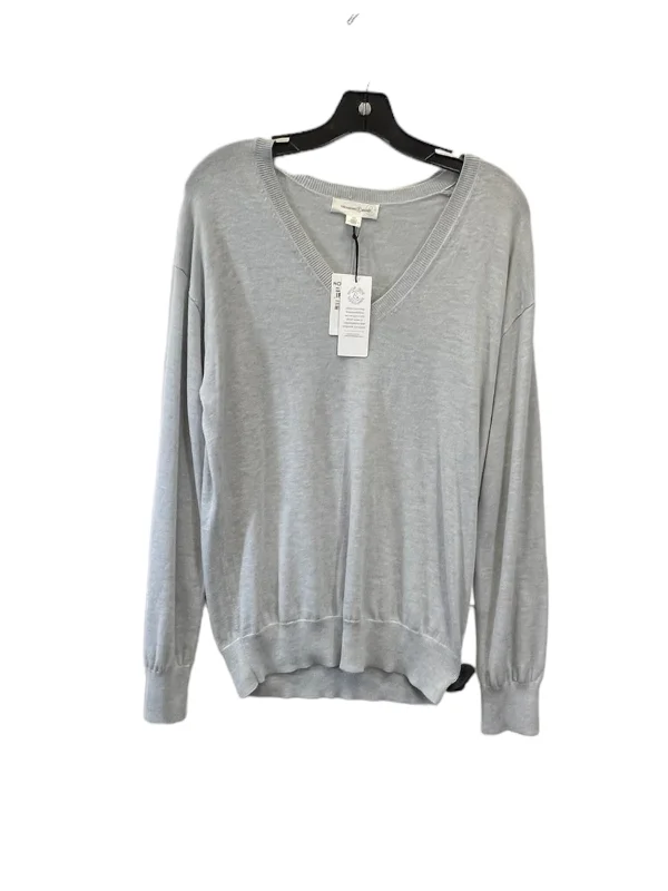 women's long sleeve tops with limited-edition designsTop Long Sleeve By Treasure And Bond In Grey, Size: Xs