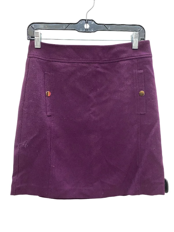 women's pajama-style formal skirtsSkirt Mini & Short By Loft In Purple, Size: 4