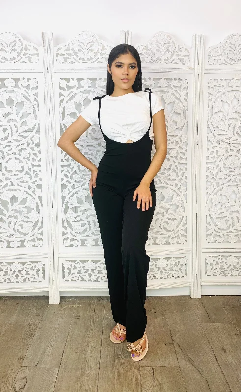 women's jumpsuits with round necksBE THE ONE Overalls Jumpsuit