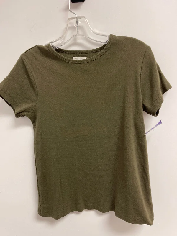 women's T-shirts made of silkGreen Top Short Sleeve Thread And Supply, Size M