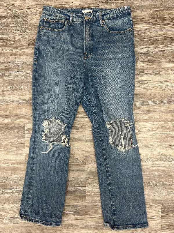 women's denim jeans with frayed edgesJeans Designer By Good American Size: 12