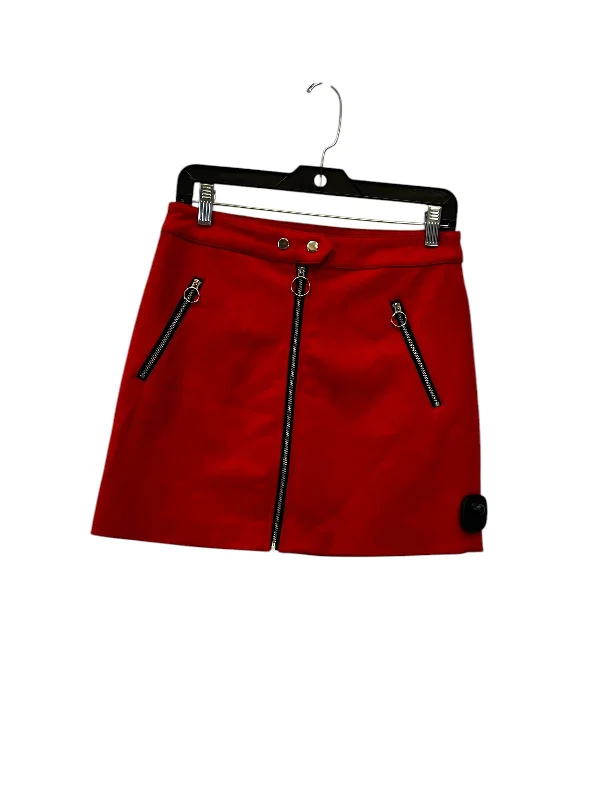 women's evening skirtsSkirt Mini & Short By Forever 21 In Red, Size: M