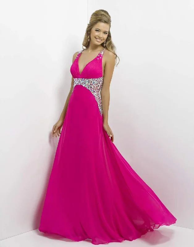 women's vacation dressesBlush by Alexia Designs - 9708SC V-Neck Empire Evening Dress