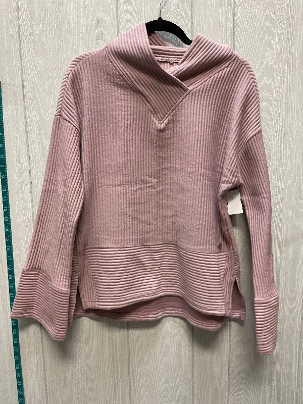 women's long sleeve tops with sequin embellishmentsTop Long Sleeve By Tahari By Arthur Levine In Pink, Size: 2x