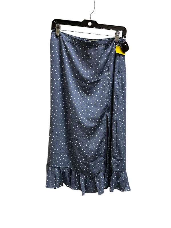 women's velvet skirtsSkirt Midi By Abercrombie And Fitch In Blue, Size: M