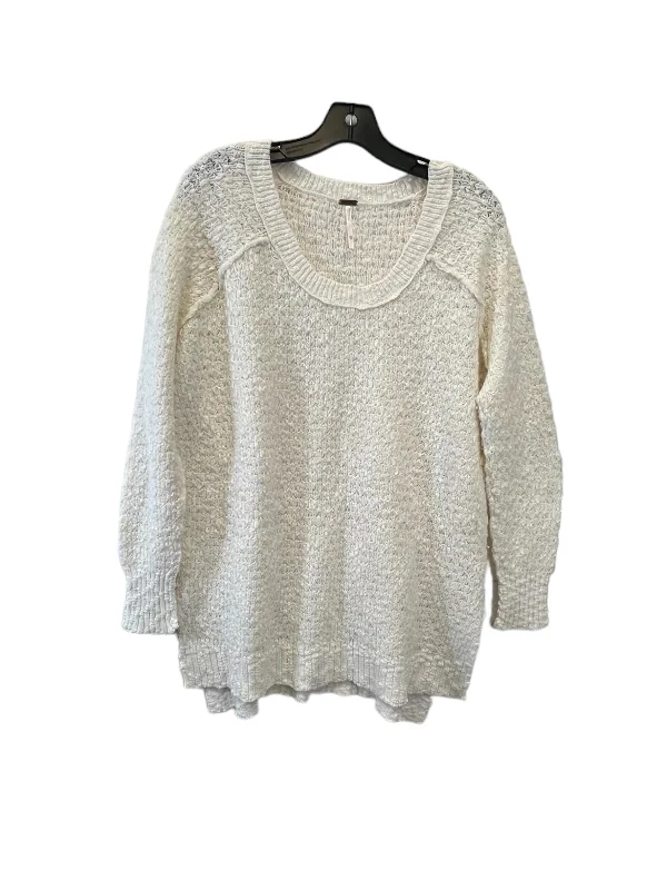 women's long sleeve tops with vintage stylesTop Long Sleeve By Free People In Cream, Size: Xs