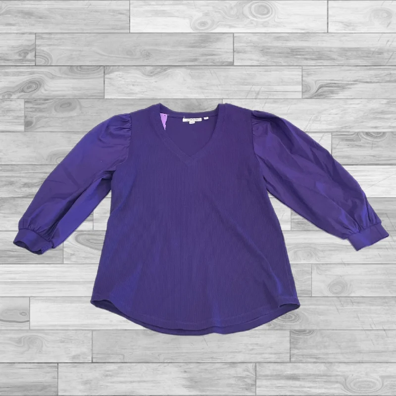 women's long sleeve tops with limited-edition designsTop Long Sleeve By Chicos In Purple, Size: 0