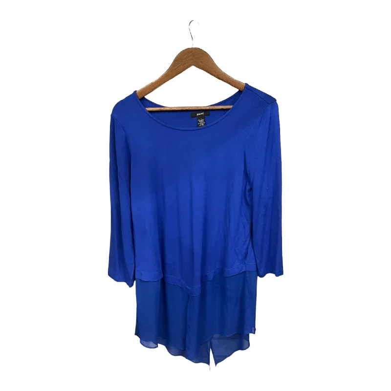 women's long sleeve tops with thermal liningTop Long Sleeve Basic By Alfani In Blue, Size: L