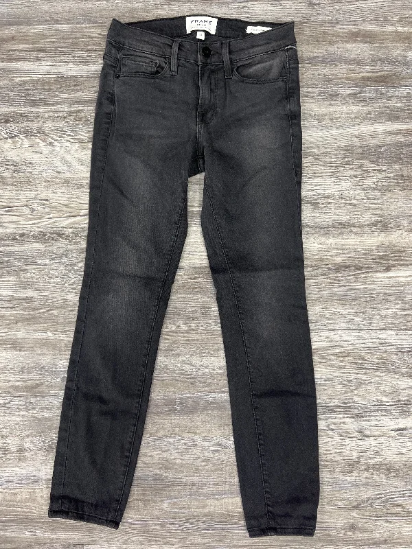 women's denim jeans for apple-shaped bodiesJeans Designer By Frame  Size: 0