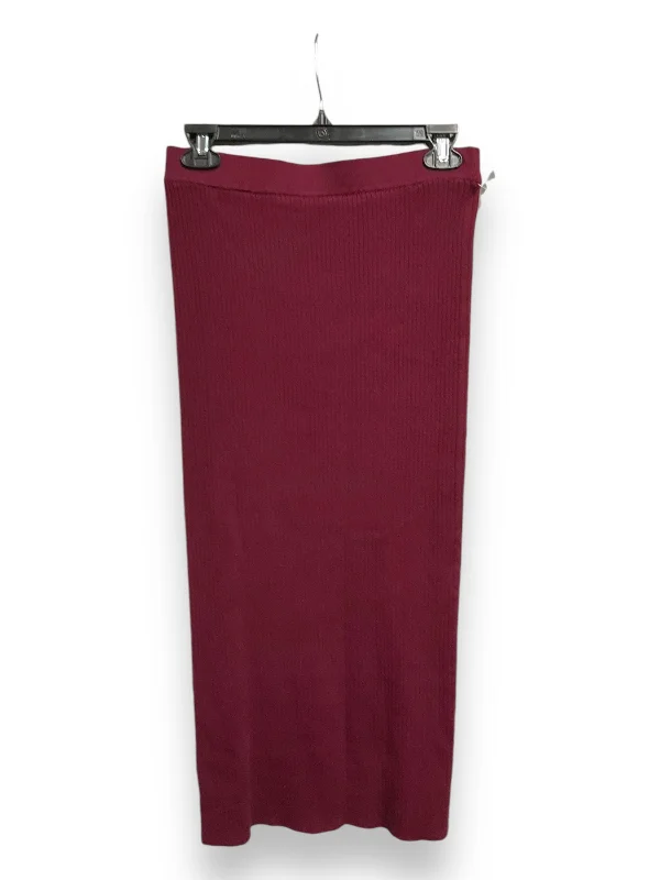 women's knitted skirtsSkirt Maxi By Loft In Maroon, Size: S