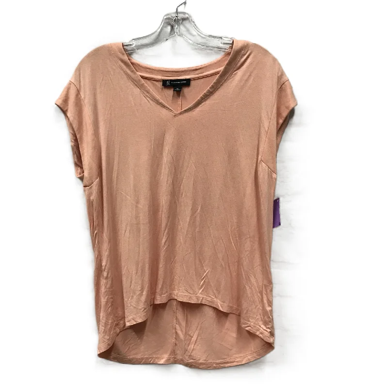 women's T-shirts made of cottonOrange Top Short Sleeve By Inc, Size: M