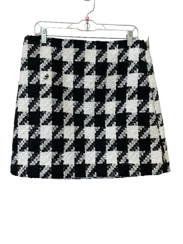 women's high-waisted skirtsSkirt Mini & Short By Loft In Black & White, Size: 12p