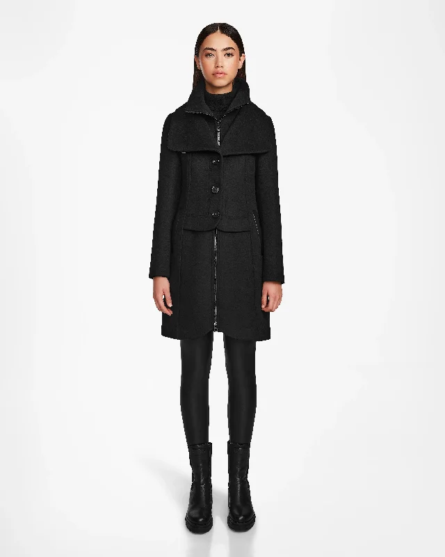 women's coats for day-to-night transitionsCAROLINE WOMEN'S WOOL COAT