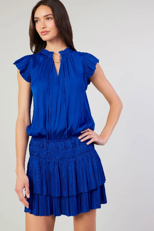 women's retro dressesZoey Pleated Mini Dress