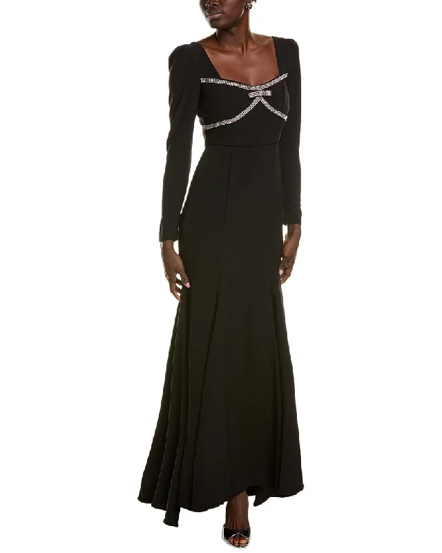 women's petite dressesTaylor Crystal Bodice Maxi Dress